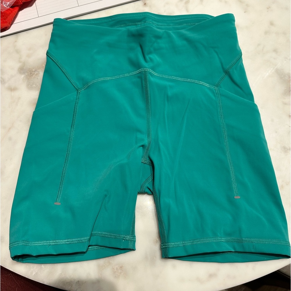 Lululemon Teal Biker Shorts